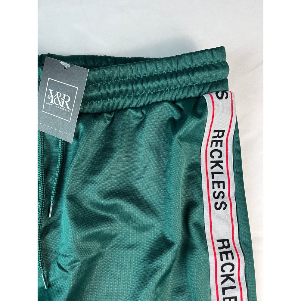 Young & Reckless Green Track‎ Skirt Women's Medium Athletic Mini